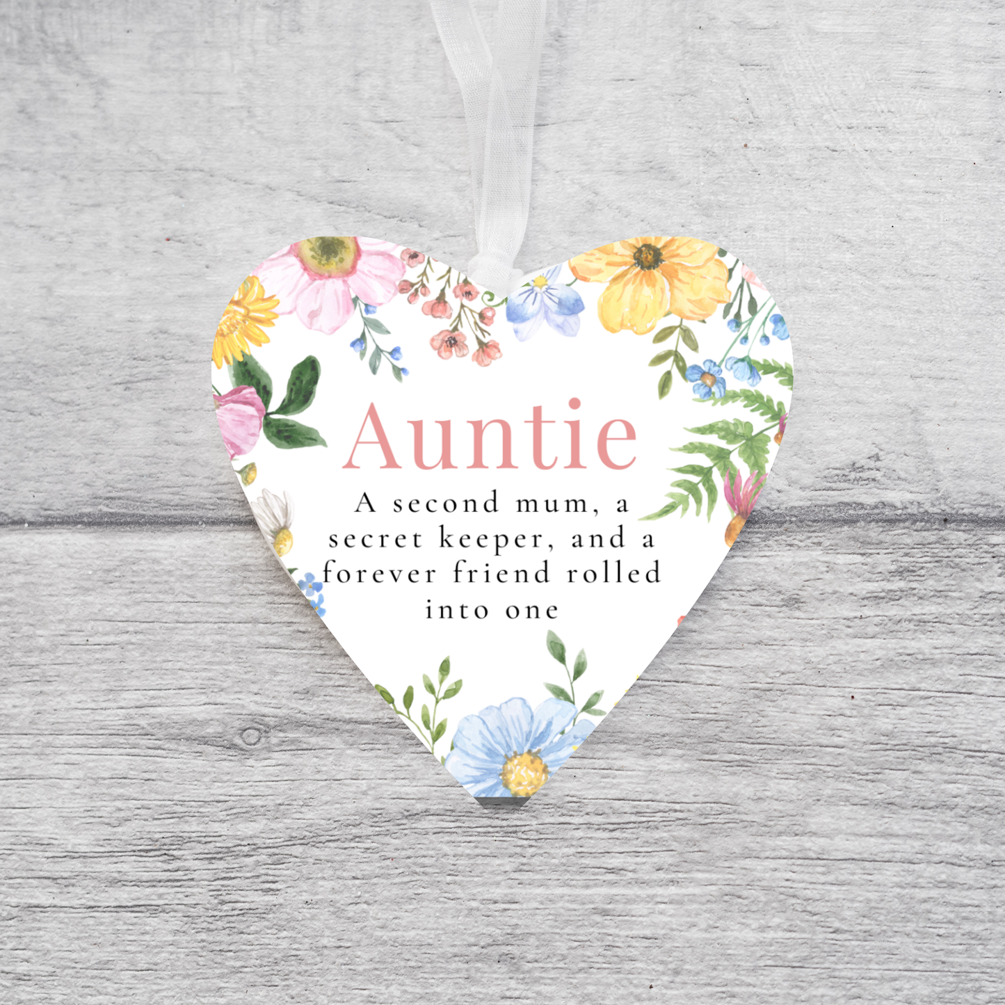 Auntie Gift, Sentiment Auntie Gift, Ceramic Heart, Keepsake  gift, Thoughtful Auntie Gift