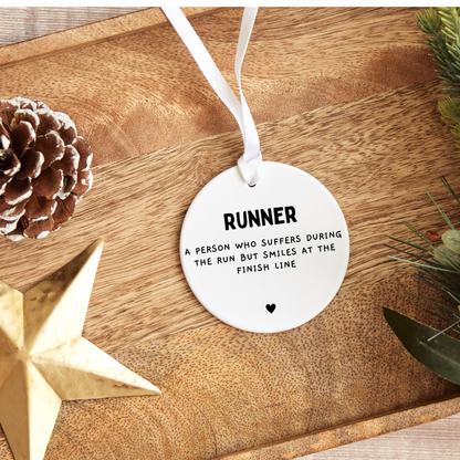Runner Gift, Running Gift for Him or Her, Running Ornament