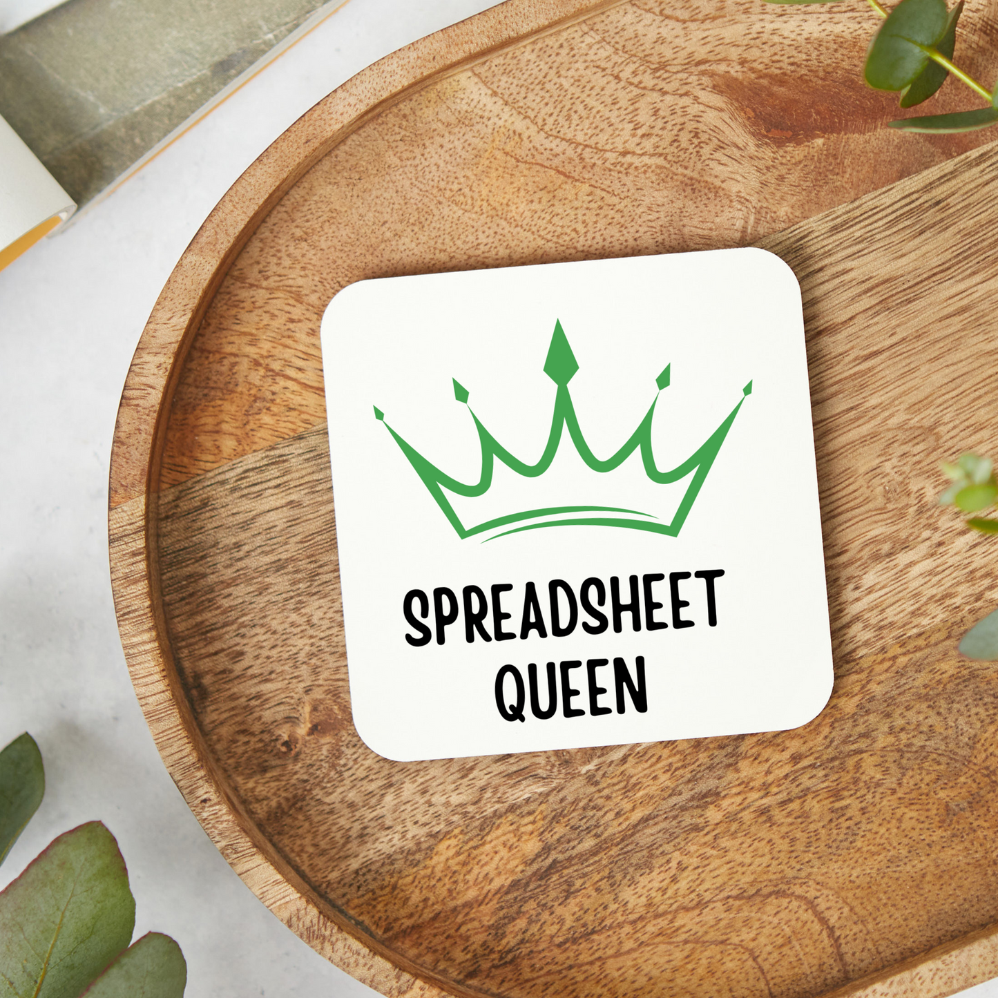 Spreadsheet Coaster, Accountant Gift, Funny Coaster, Data Analyst gift, New Job Gift, Spreadsheet lover