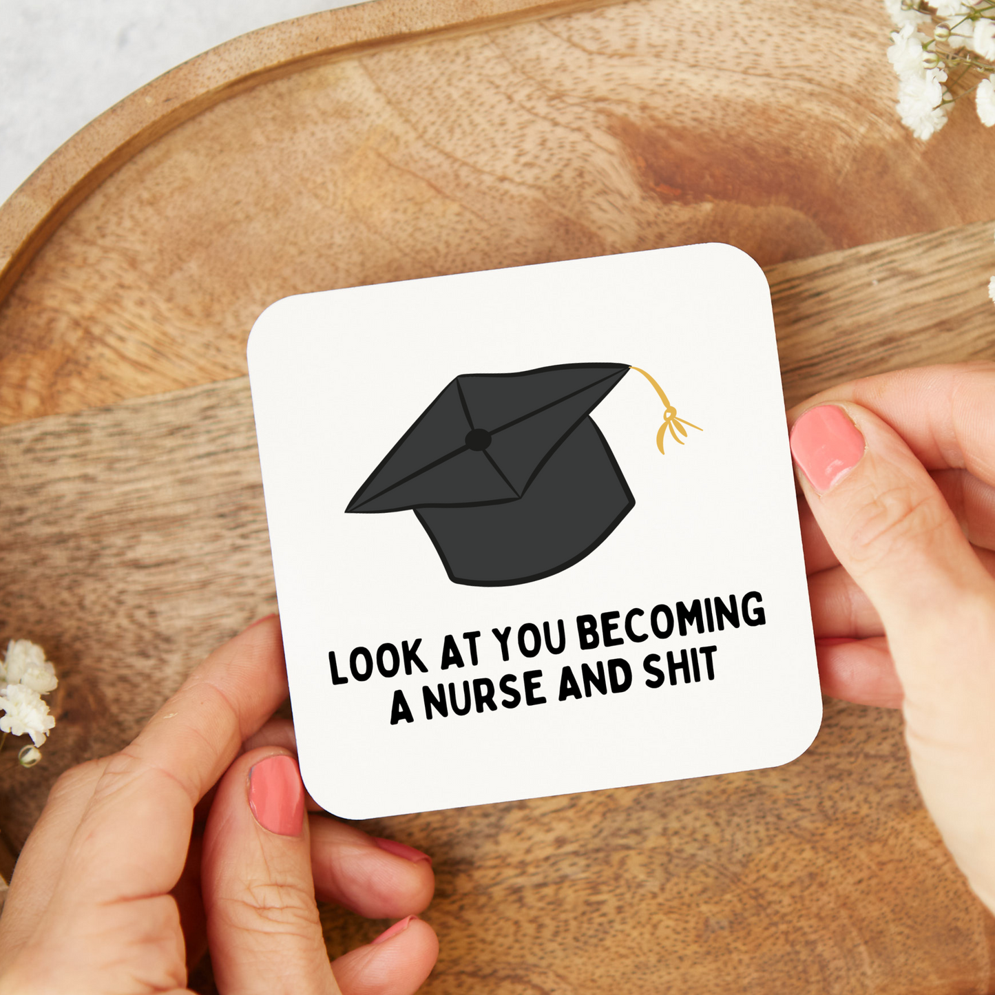Nurse Coaster, New Nurse gift, Funny Coaster, Medical Student, New Job Gift