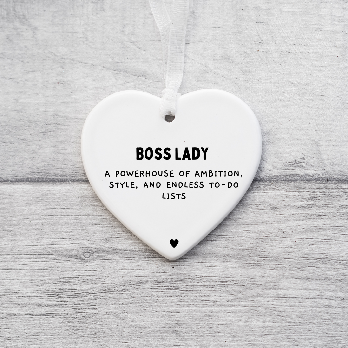Boss Lady Definition Gift, Keepsake gift, Ceramic Heart, Boss Lady, Boss Lady gift