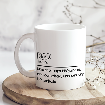 Funny Dad Definition Mug, Dad Coffee Mug, BBQ Dad Gift, Funny Father’s Day Mug, DIY Dad Mug, Gift for Dad, Humorous Dad Cup