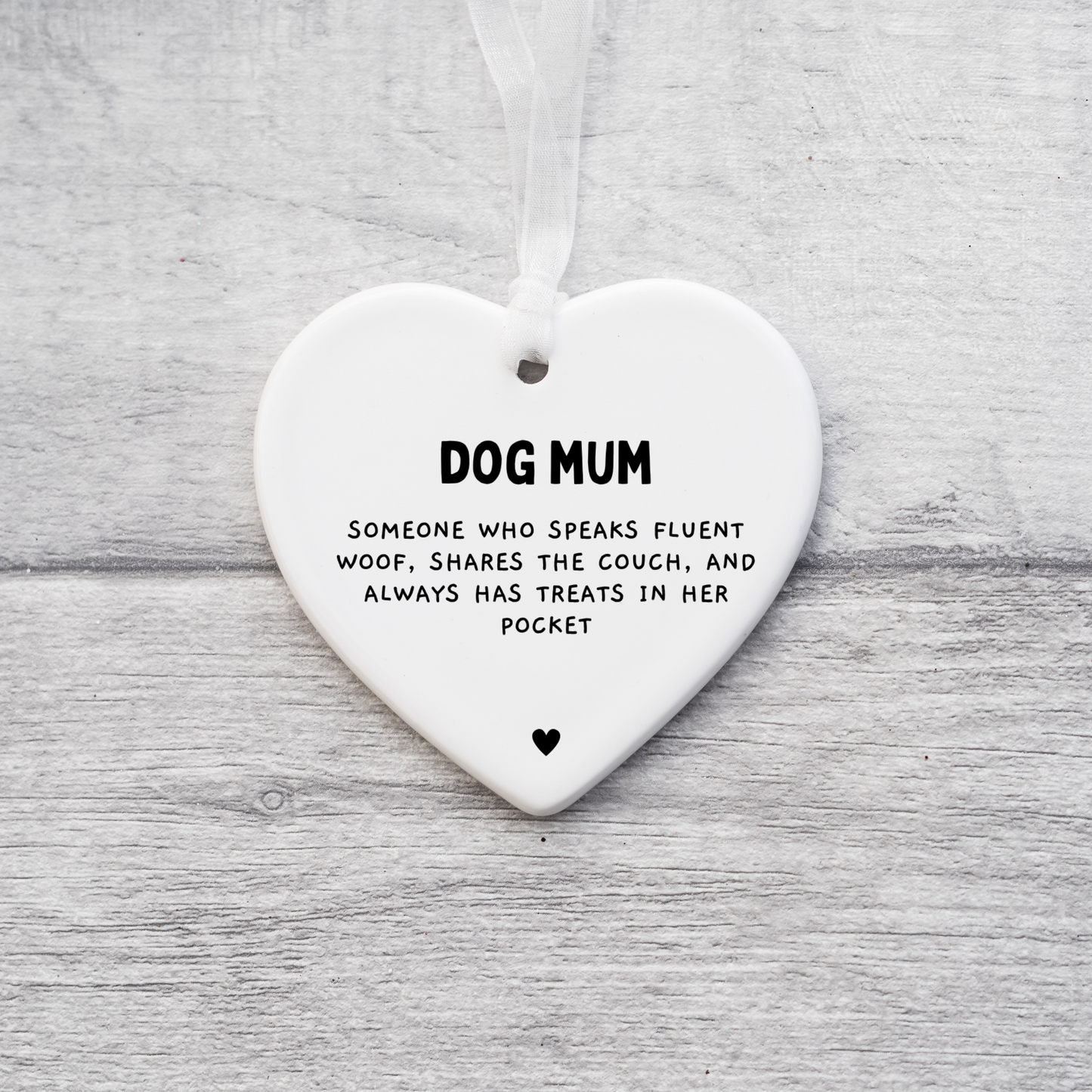 Dog Mum Definition Gift, Keepsake  gift, Ceramic Heart, Dog Mum, Dog Mum gift