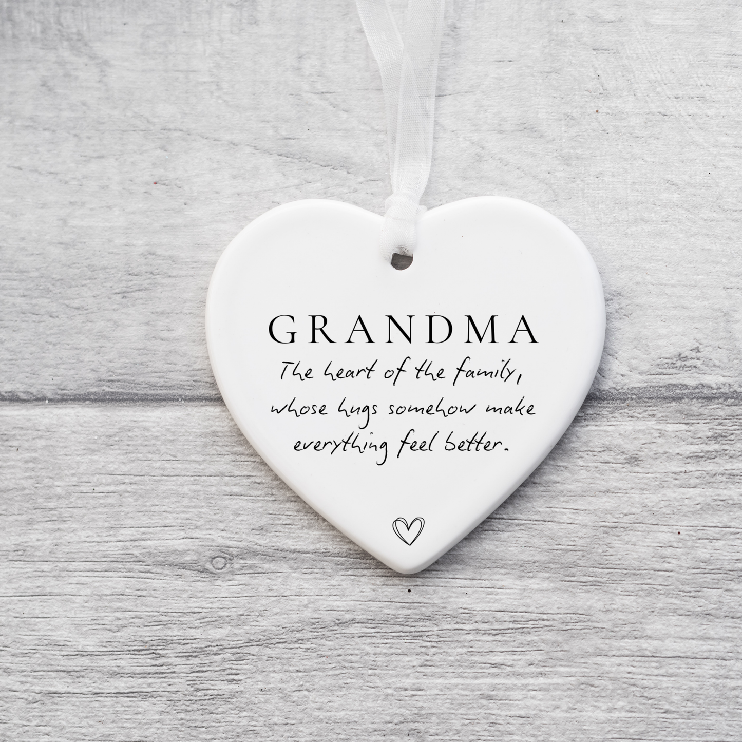 Grandma Ornament, Grandma Gift, Ceramic Hanging Decoration, Sentimental Grandma Keepsake, Christmas Gift for Grandma, Coaster
