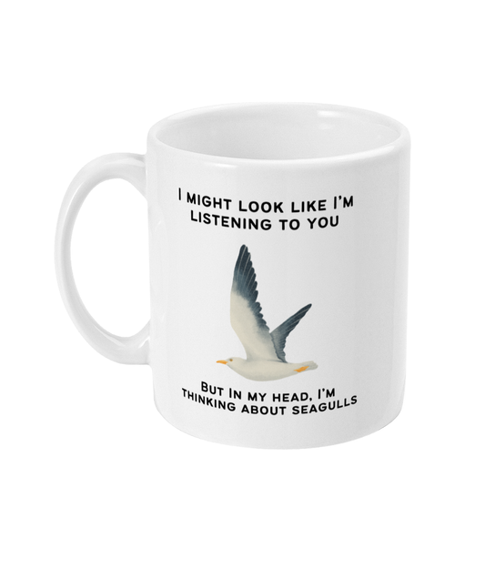 Seagull Mug, Seagull lover gift, seagull mug, seagull gift, Funny Seagulls Mug, Funny gift - Peach and Pine