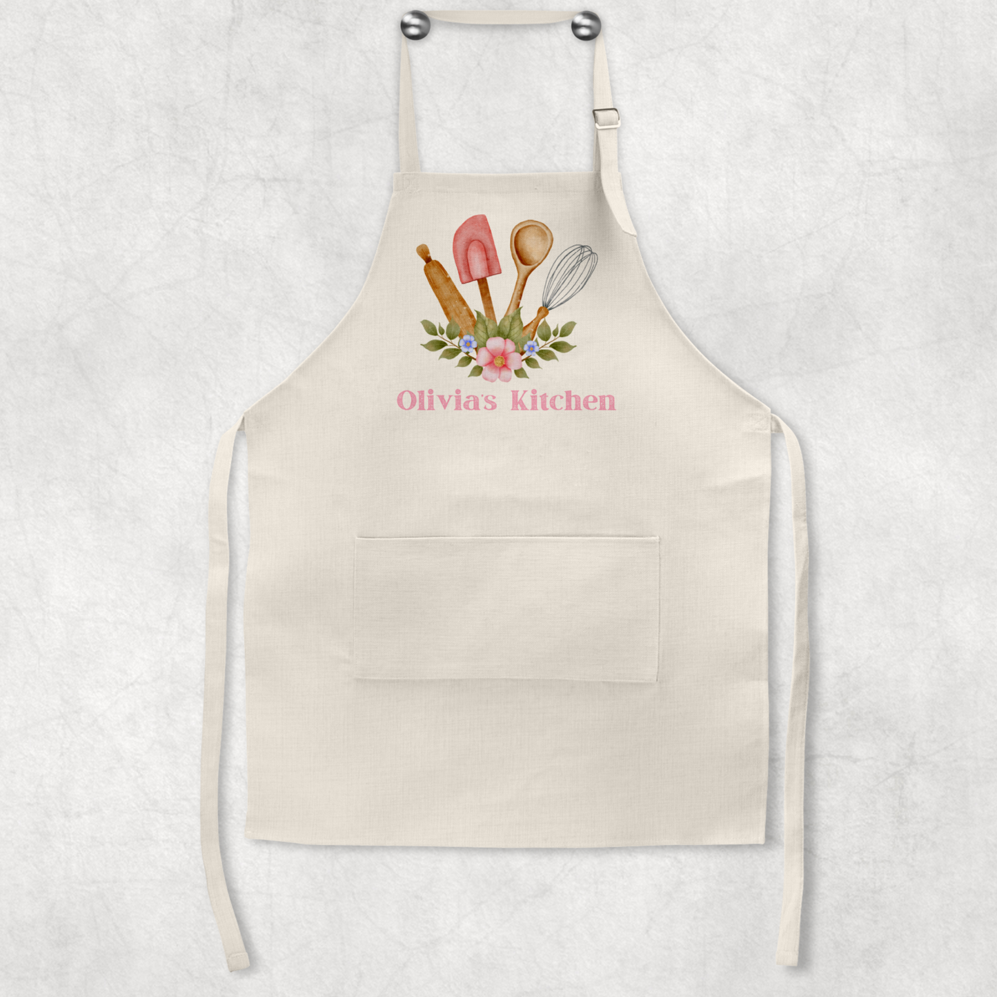 Personalised Baking Apron, Personalised linen apron, Cooking Apron, Baking Lover