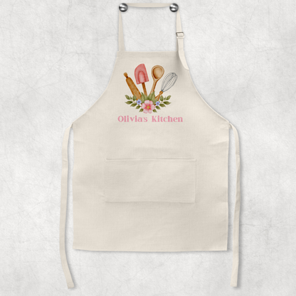 Personalised Baking Apron, Personalised linen apron, Cooking Apron, Baking Lover