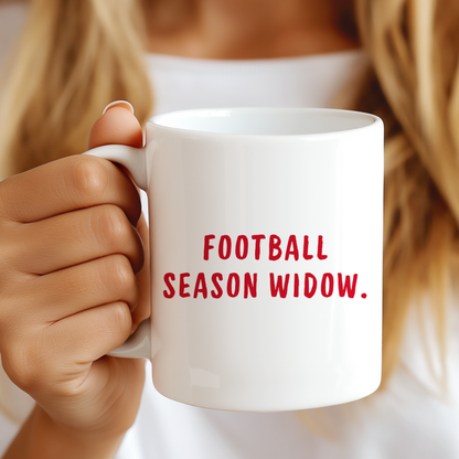 Football Season Widow Mug, Funny Football Mug,Cute Couple Gift,Anniversary Birthday Mug
