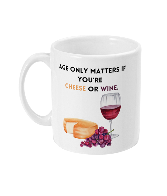 Cheese Mug, Funny Cheese Mug, Cheese Lover, Cheese Birthday Gift, Funny Birthday Gift - Peach and Pine