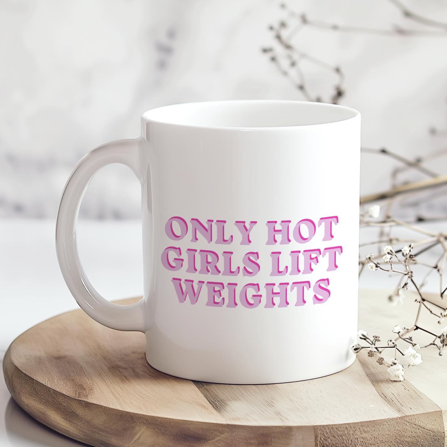Funny gym mug featuring a weightlifting-inspired design. Perfect for gym lovers, weightlifters, fitness enthusiasts, and anyone who enjoys lifting weights and staying active.