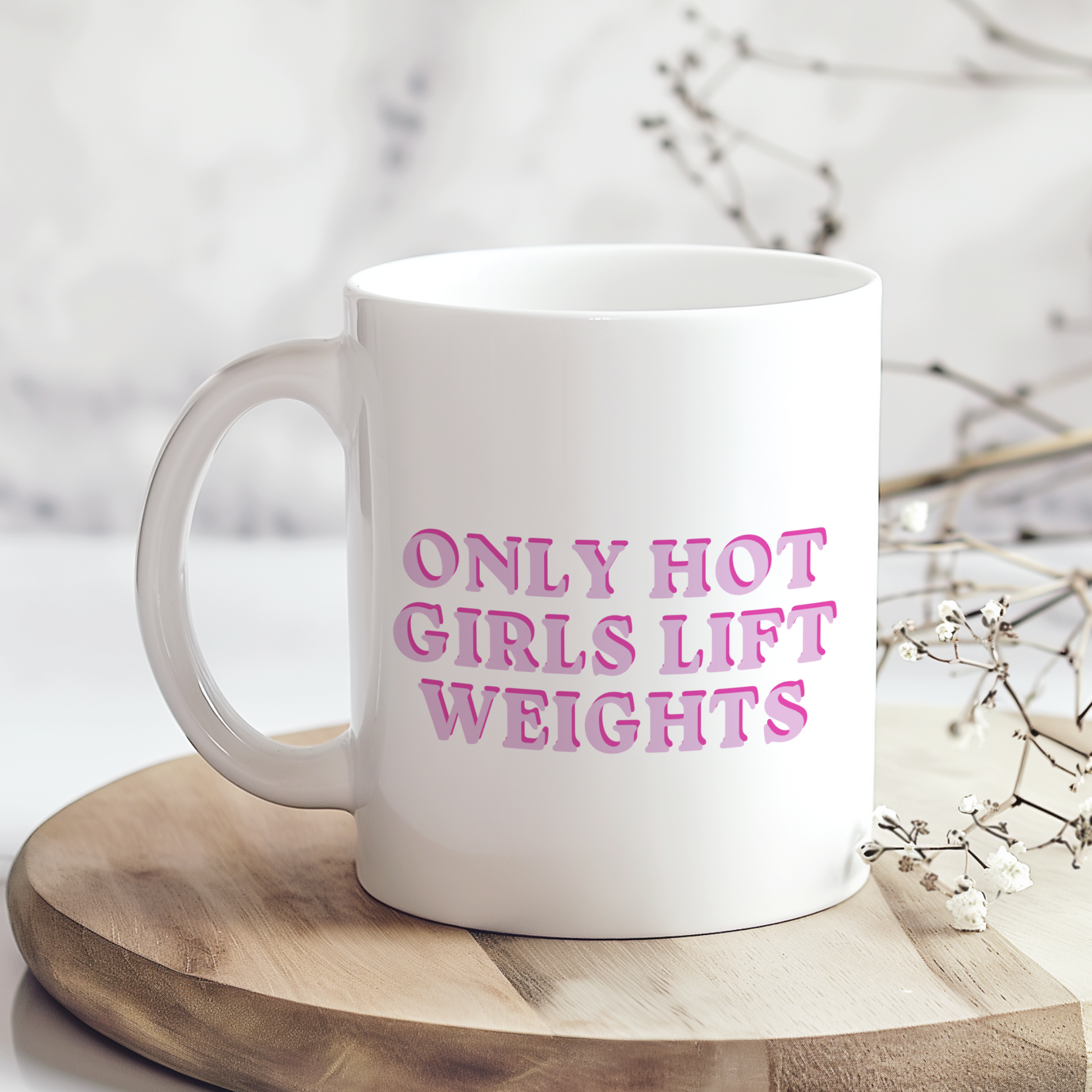 Funny gym mug featuring a weightlifting-inspired design. Perfect for gym lovers, weightlifters, fitness enthusiasts, and anyone who enjoys lifting weights and staying active.