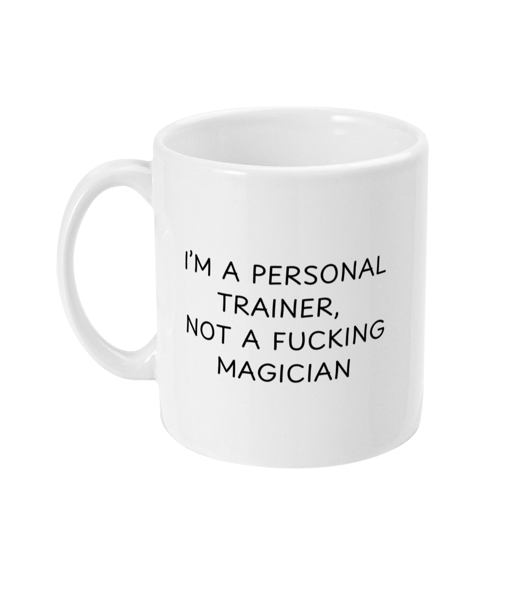 Personal Trainer Mug, Gym Trainer Mug, Funny Mug, Rude Mug,Sport Coach Gift, Personal Trainer Gift - Peach and Pine