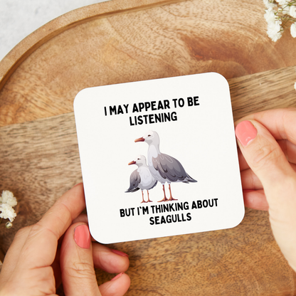 Funny shark coaster featuring a humorous shark design perfect for shark lovers ocean enthusiasts novelty gifts home décor office desk accessories and unique gifts for friends and family.