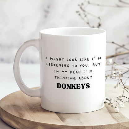 Donkey Mug, Donkey Lover Gifts,Funny Novelty Gift Mug, Donkey Whisper Mug
