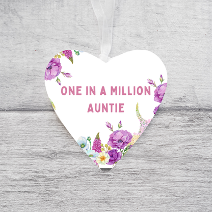 Auntie Gift, Sentiment Auntie Gift, Ceramic Heart, Keepsake  gift, Thoughtful Auntie Gift