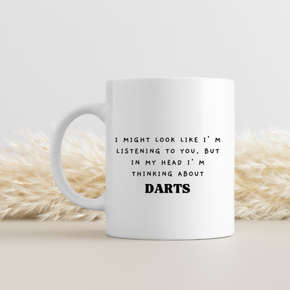 Darts Mug ,Darts Gift,Darts Lover Gift, Gift for Darts Player, Funny Gift