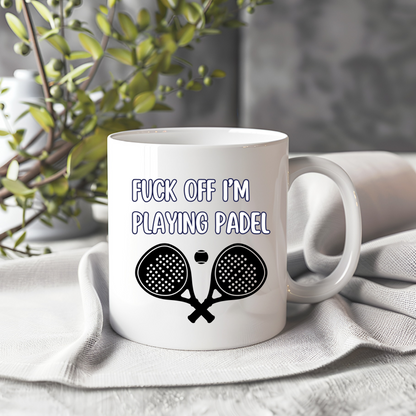 Padel Mug, Funny Padel Mug - Peach and Pine