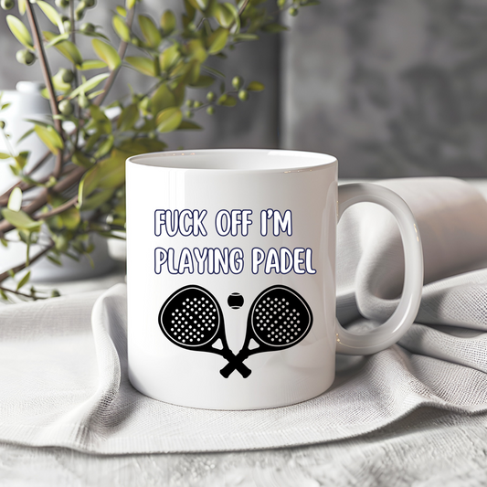 Padel Mug, Funny Padel Mug - Peach and Pine