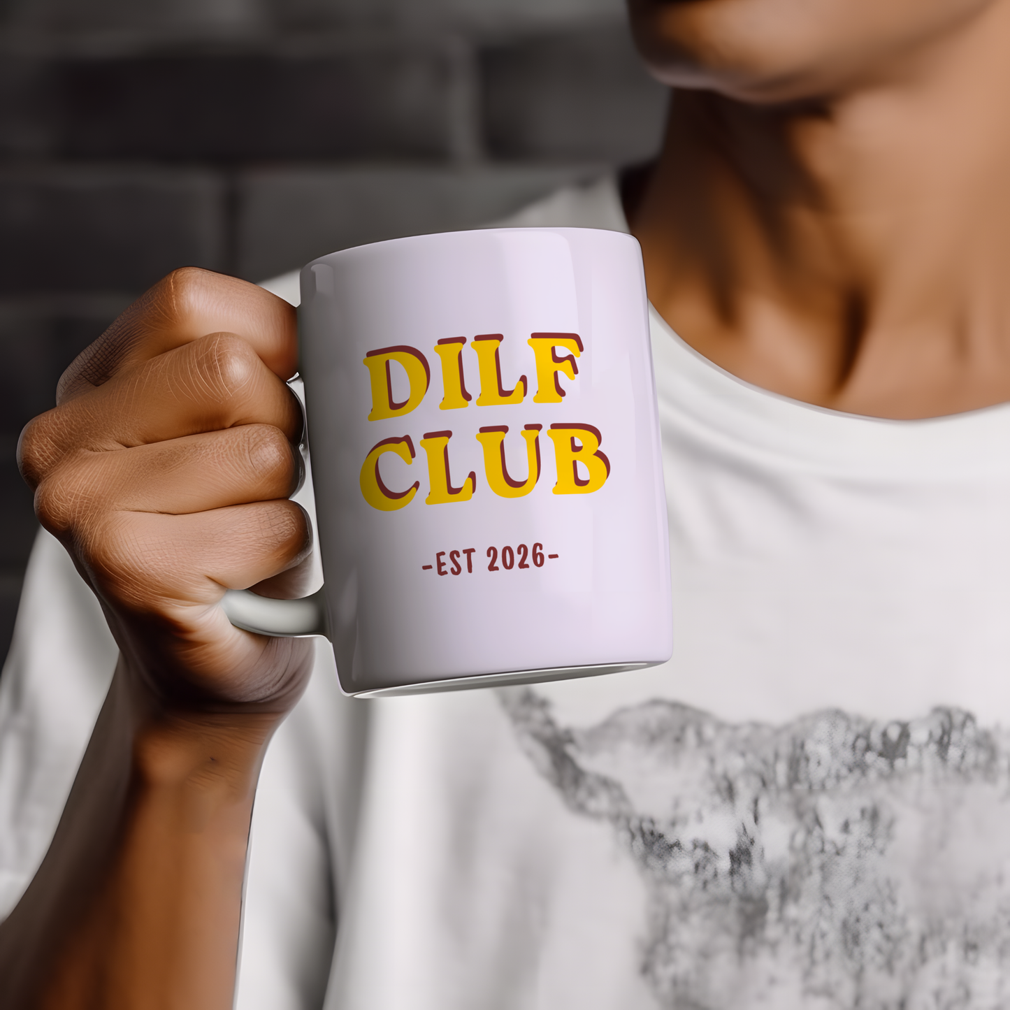DILF Club Mug, Funny Dad Mug, Fathers Day Gift for Him, Trendy Dad Coffee Mug, Retro Dad Mug, Funny Husband Mug, DILF Gift