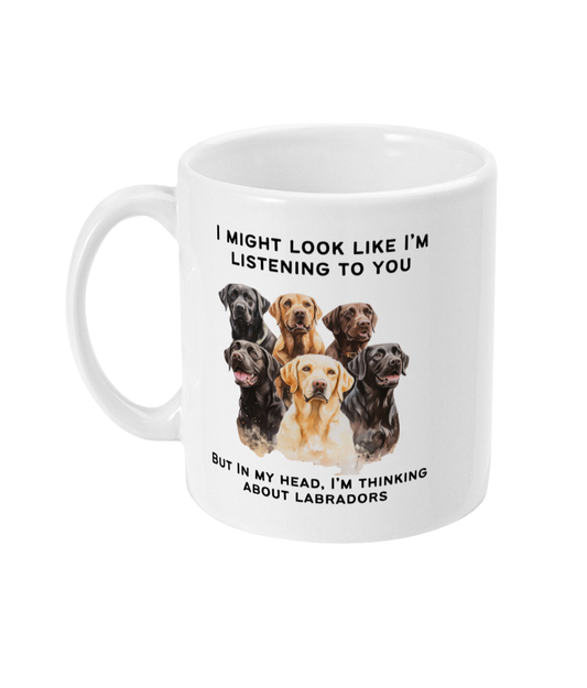 11oz Mug labradir - Peach and Pine