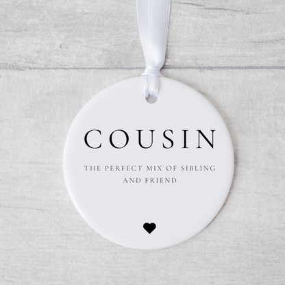 Cousin Gift, Sentiment Cousin Gift, Cousin Ornament
