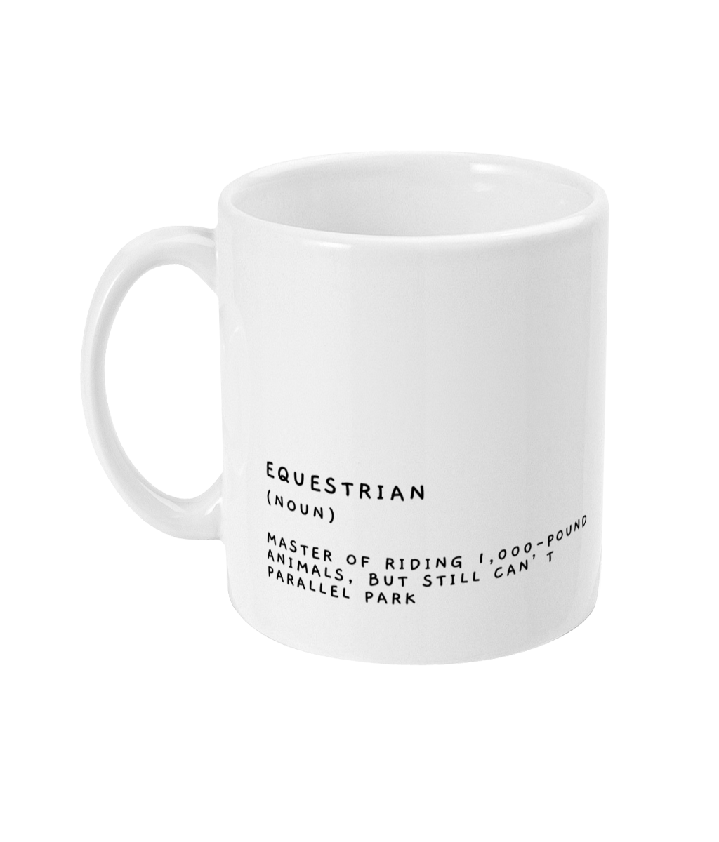 Equestrian gift, equestrian present, Horse Lover gift, Horse Lover Mug - Peach and Pine