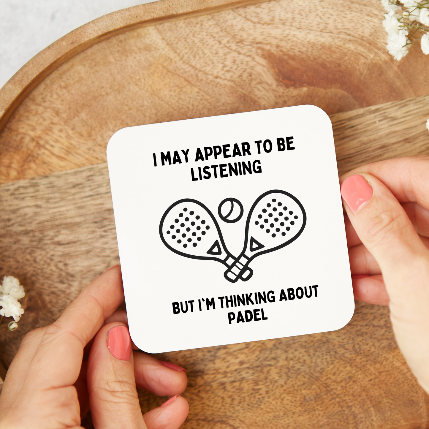 Padel coaster, Padel Lover Gifts,Funny Novelty Gift coaster, Funny Padel coaster