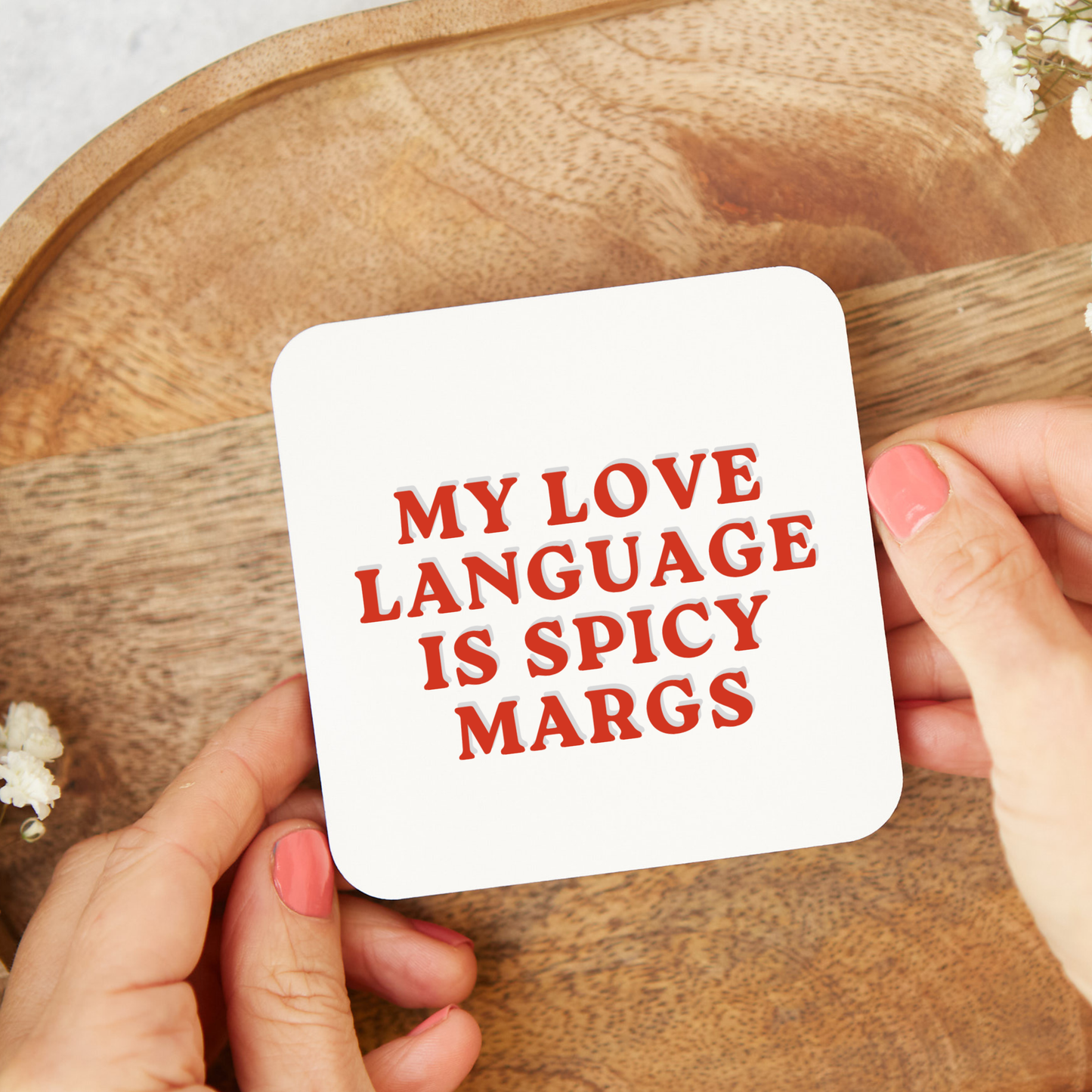 Spicy Marg Coaster, Alcohol Drinks Gift,Spicy Marg Lover, Cocktail Gift