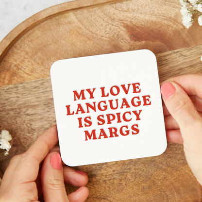 Spicy Marg Coaster, Alcohol Drinks Gift,Spicy Marg Lover, Cocktail Gift