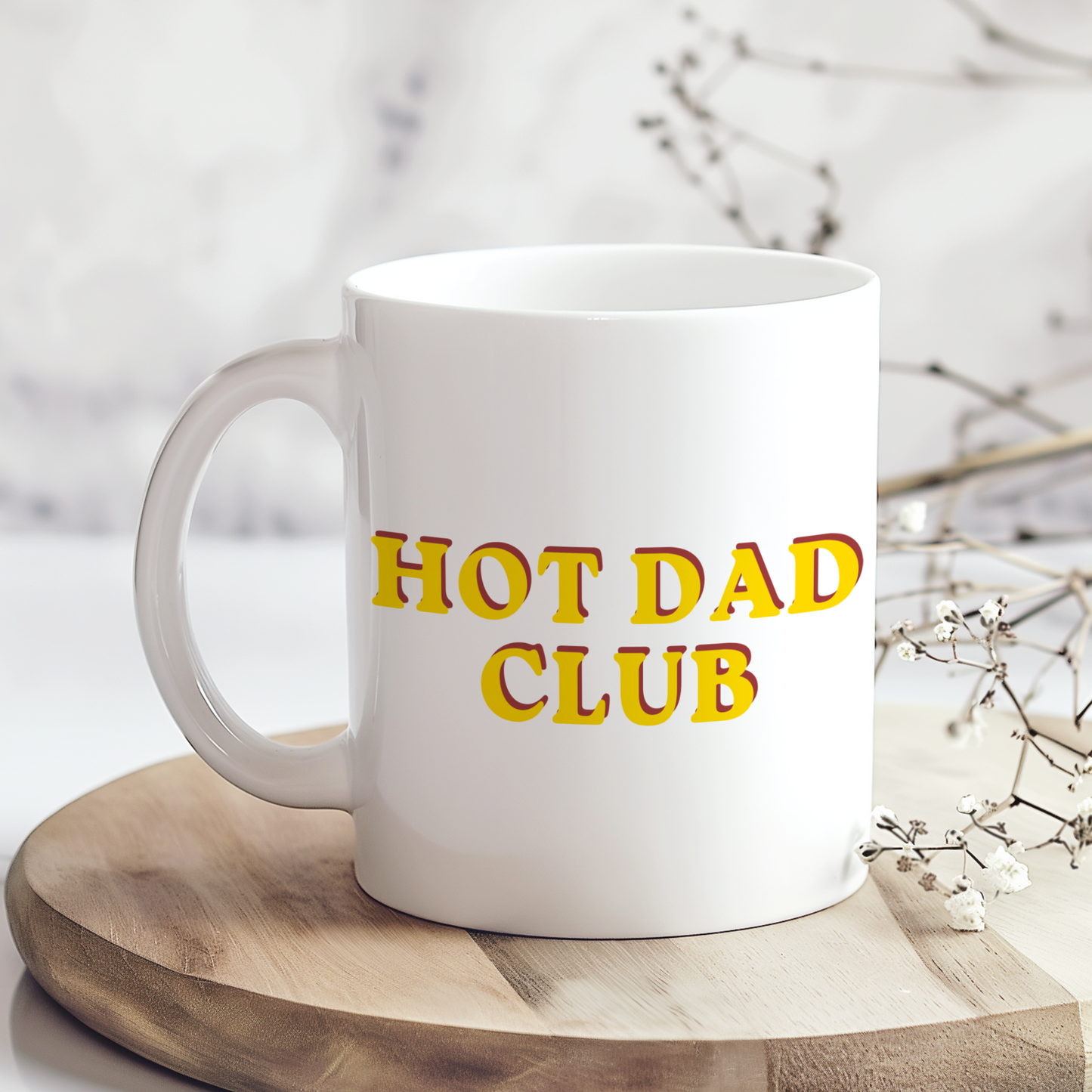 Hot Dad Mug, Father’s Day Mug Gift, Funny Retro Dad Mug, Gift for Dad, Vintage Style Coffee Cup, Dad Birthday Mug