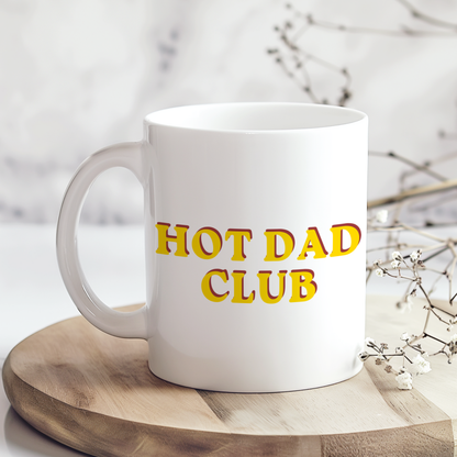 Hot Dad Mug, Father’s Day Mug Gift, Funny Retro Dad Mug, Gift for Dad, Vintage Style Coffee Cup, Dad Birthday Mug