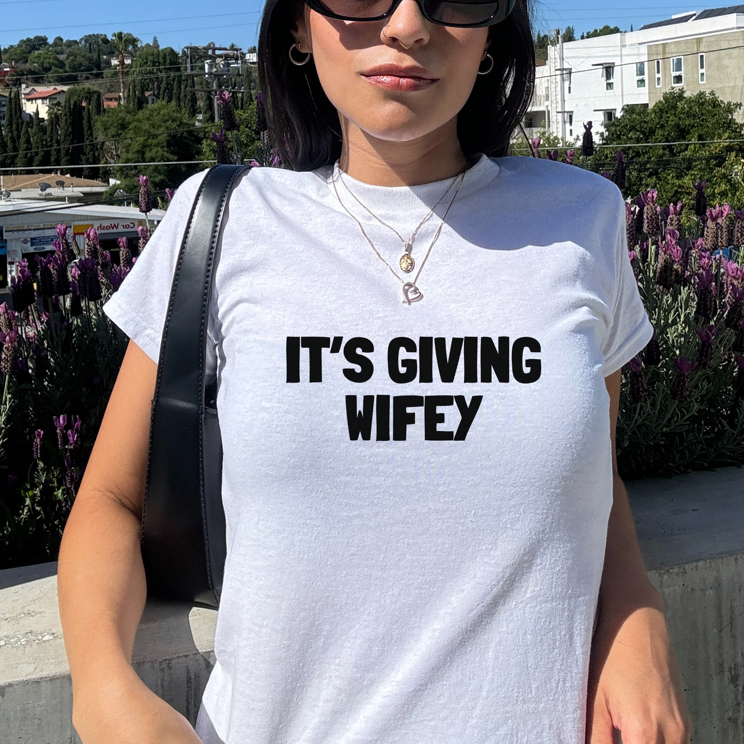 It’s Giving Wifey Baby Tee | Hen Do Bride Outfit | Bridal Shower Gift | Bachelorette Party Top