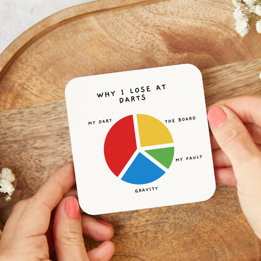 Darts Coaster,Darts Gift,Darts Lover Gift, Gift for Darts Player, Funny Gift