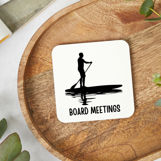 Funny paddle boarding coaster with humorous design, great gift for paddle board lovers and fans
