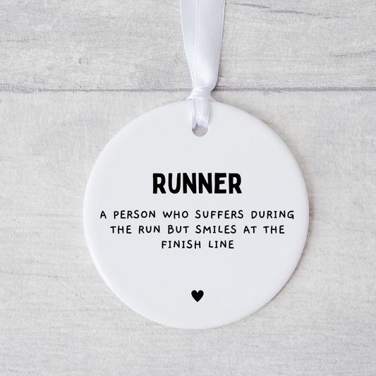 Funny runner gift for him or her, unique running gift idea, humorous fitness present for marathon runners and joggers
