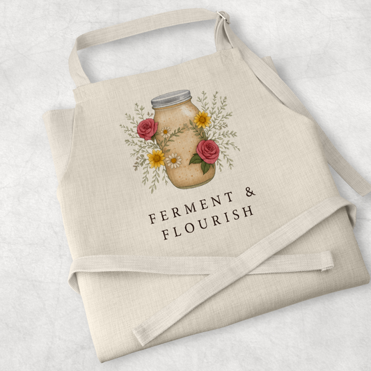 Sourdough-themed kitchen apron for cooking and baking, an ideal gift for mums and bread lovers