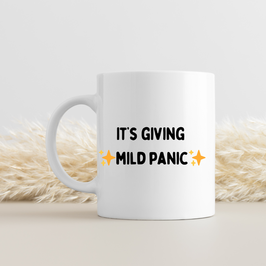 White ceramic mug with humorous office design. Perfect funny workplace gift for coworkers, colleagues, or office friends. Dishwasher and microwave safe