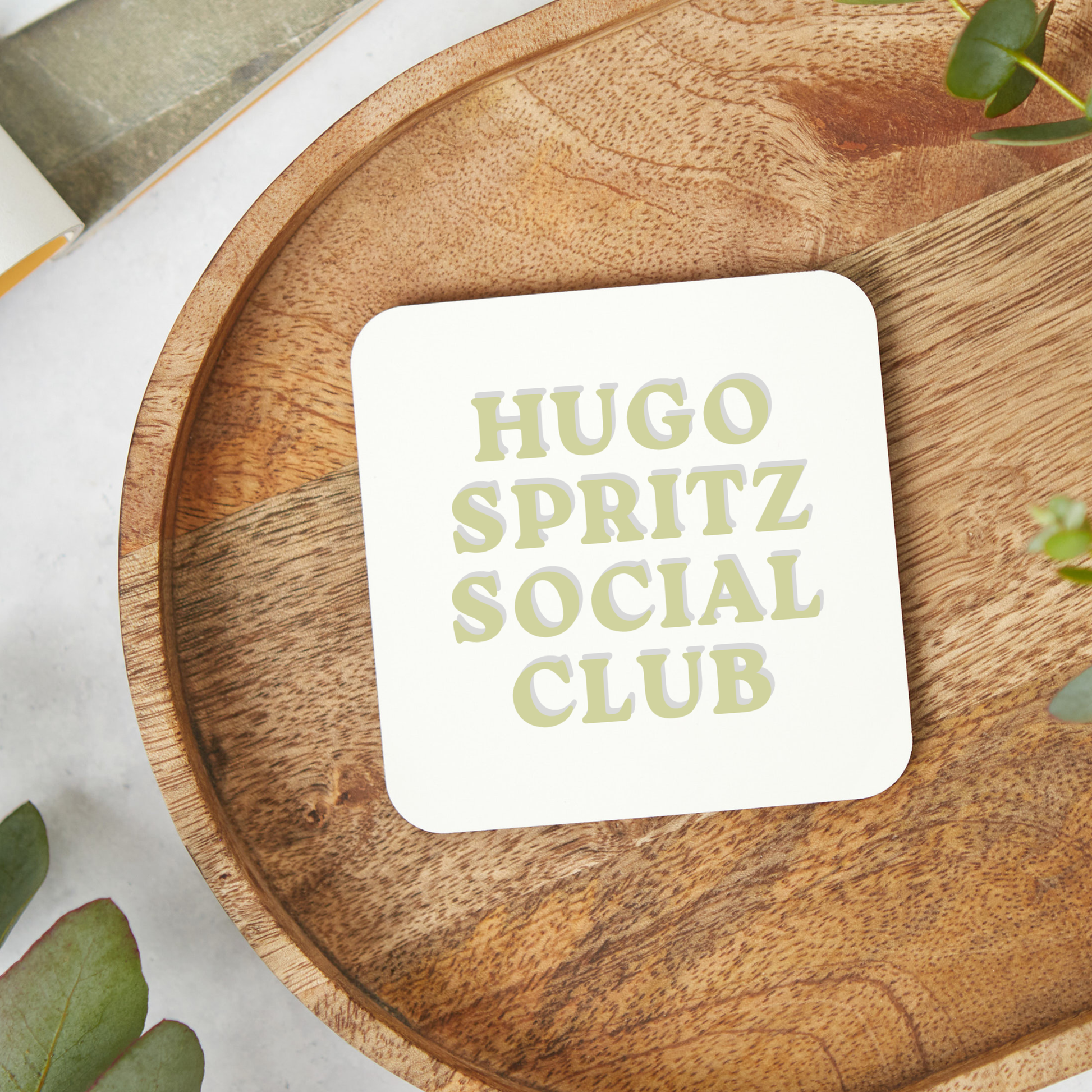 Hugo Spritz Coaster, Alcohol Drinks Gift,Stocking Filler, Hugo Spritz Lover, Cocktail Gift