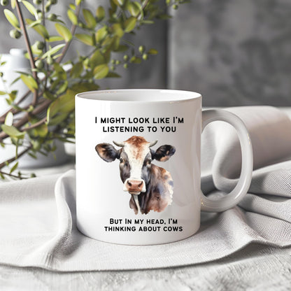 Cow Mug, Gifts For Cow Lovers, Funny Mug, Novelty Mug,Funny Farmer Gift, Cow Present, Farmer mug