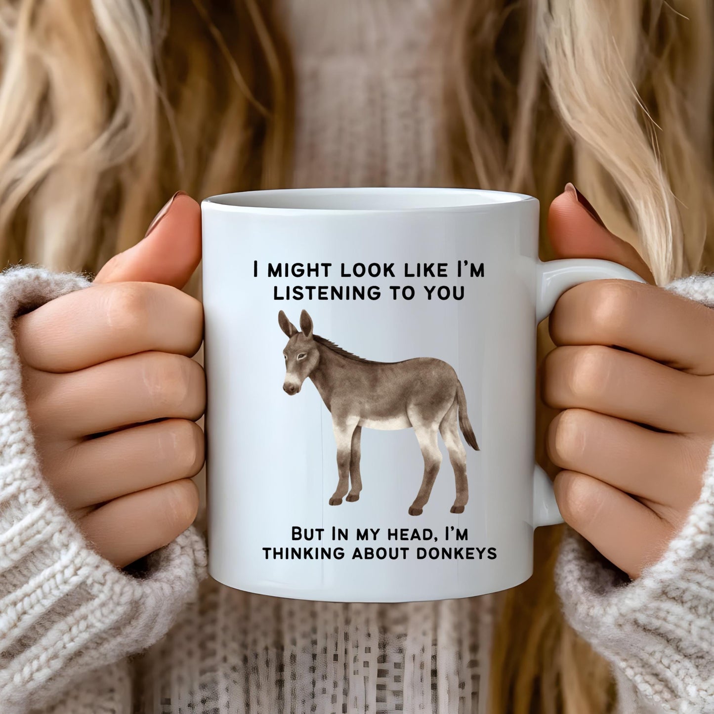 Donkey Mug, Donkey Lover Gifts,Funny Novelty Gift Mug