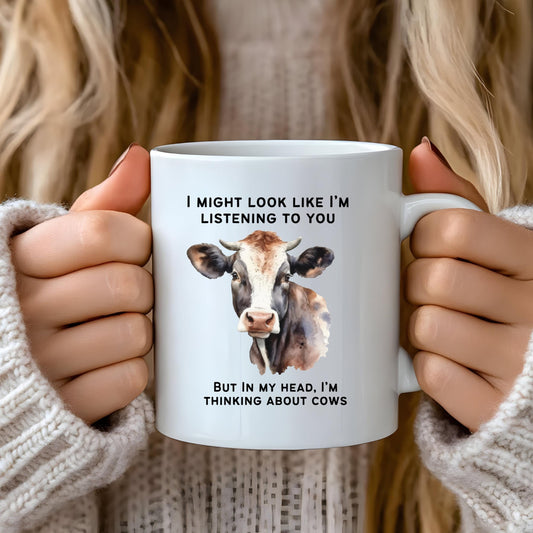 Cow Mug, Gifts For Cow Lovers, Funny Mug, Novelty Mug,Funny Farmer Gift, Cow Present, Farmer mug