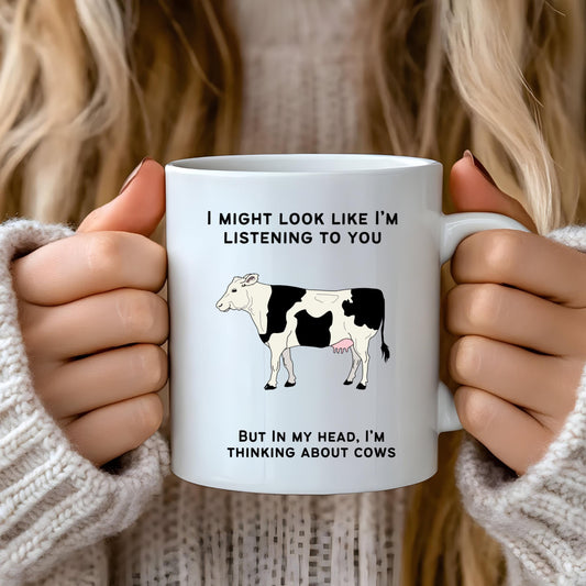 Cow Mug, Gifts For Cow Lovers, Funny Mug, Novelty Mug,Funny Farmer Gift, Cow Present, Farmer mug