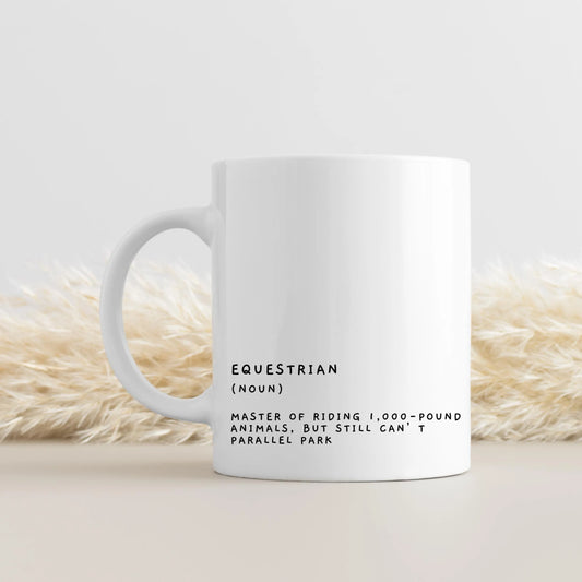 Equestrian gift, equestrian present, Horse Lover gift, Horse Lover Mug - Peach and Pine