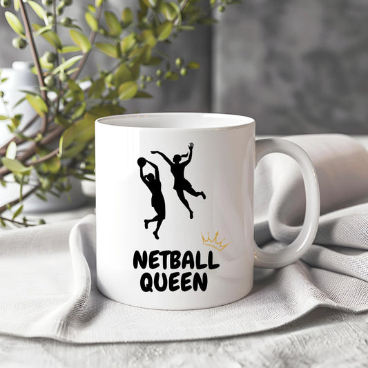 Netball Mug, Netball Gift, Netball Lover, Netball Present - Peach and Pine