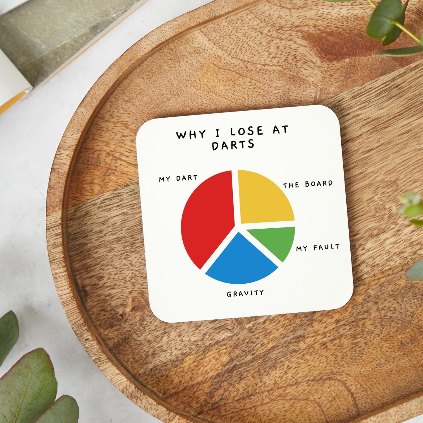 Darts Coaster,Darts Gift,Darts Lover Gift, Gift for Darts Player, Funny Gift