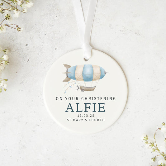 Christening ornament, Personalised Christening Gift, Christening Keepsake,Christening ceramic, CHR002