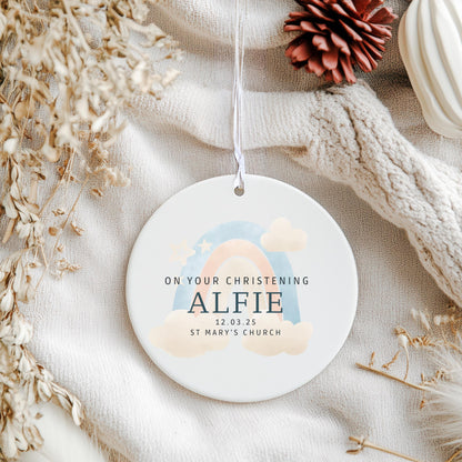 Christening ornament, Personalised Christening Gift, Christening Keepsake,Christening ceramic, CHR003