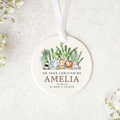 Christening ornament, Personalised Christening Gift, Christening Keepsake,Christening ceramic, CHR006
