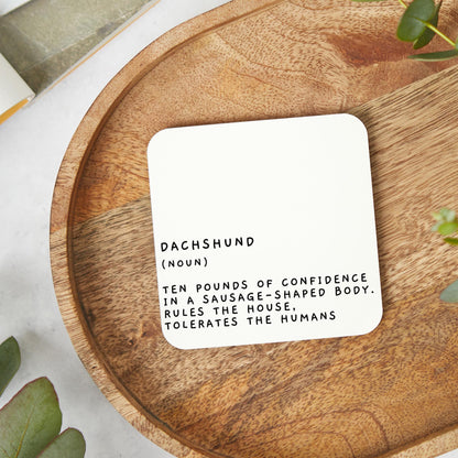 Dachshund Coaster, Dachshund Coaster, Dachshund,Gift for Dachshund Lover, Dachshund Gifts, Dog Mug, Cute Dog Gift