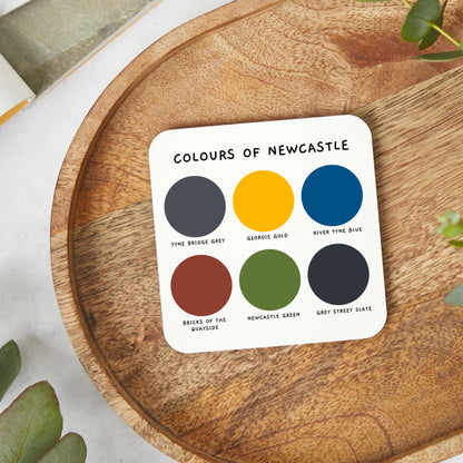 Colours of Newcastle Coaster, Newcastle Colours, Newcastle gift, funny coaster, COL01